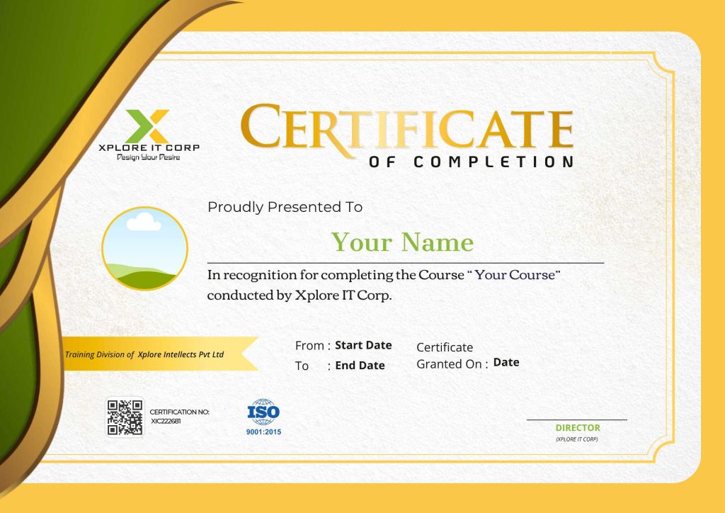 course Certificate